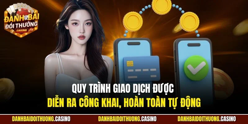 Quy trình giao dịch được diễn ra công khai, hoàn toàn tự động